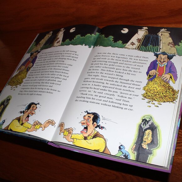 FREE*❤️Classic Spooky Stories heavy hardcover kids book Halloween vampire ghost - Picture 4 of 4